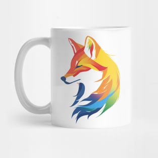 Rainbow  Fox Mug